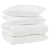 Vidaxl winter dekbed met kussen 3 pcs wit microvezel