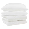 Vidaxl winter dekbed met kussen 3 pcs wit microvezel