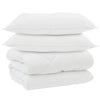 Vidaxl edredón de invierno con almohada 3 piezas microfibra blanco