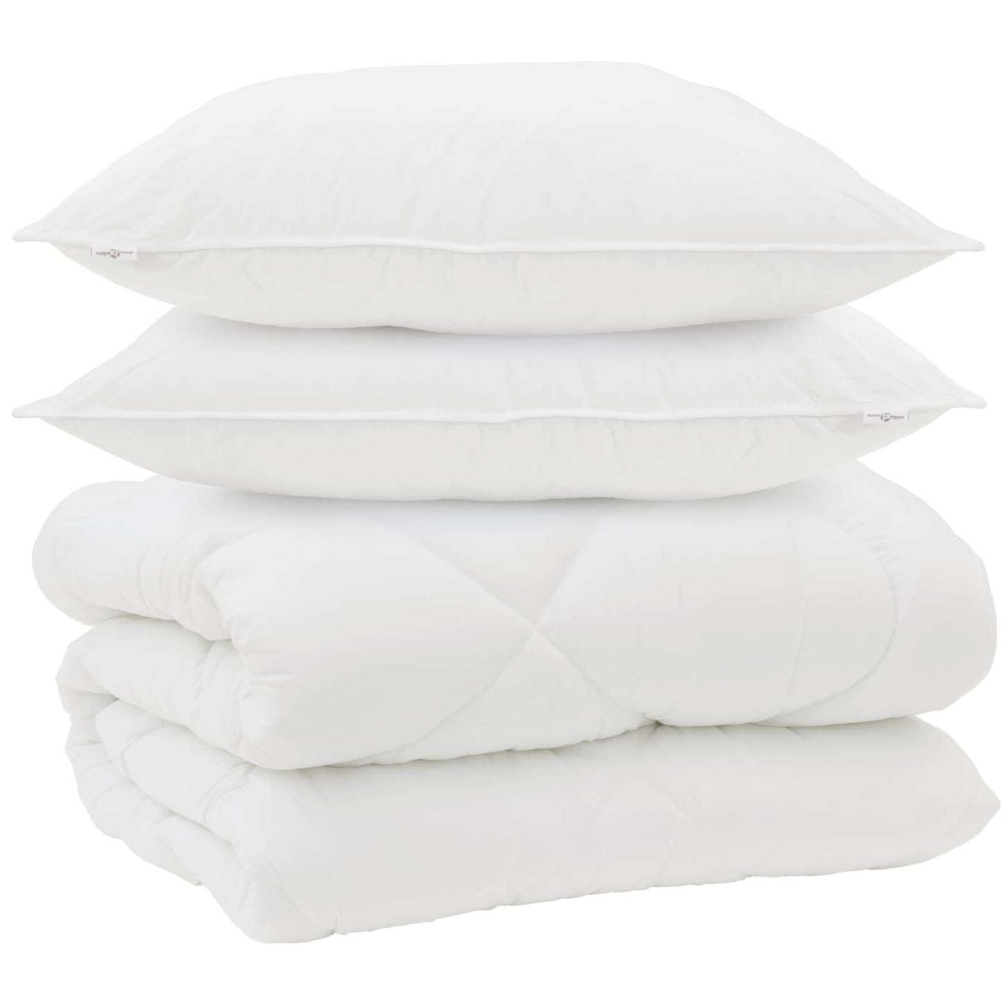 Vidaxl winter dekbed met kussen 3 pcs wit microvezel