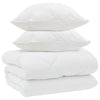 Vidaxl winter dekbed met kussen 3 pcs wit microvezel