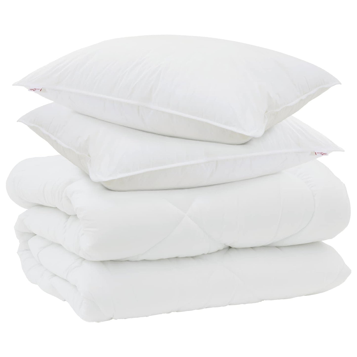 Vidaxl winter dekbed met kussen 3 pcs wit microvezel