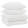 Vidaxl winter dekbed met kussen 3 pcs wit microvezel