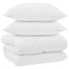 Vidaxl winter dekbed met kussen 3 pcs wit microvezel