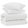 Vidaxx edredón con almohadas con almohada 3 piezas microfibra blanco