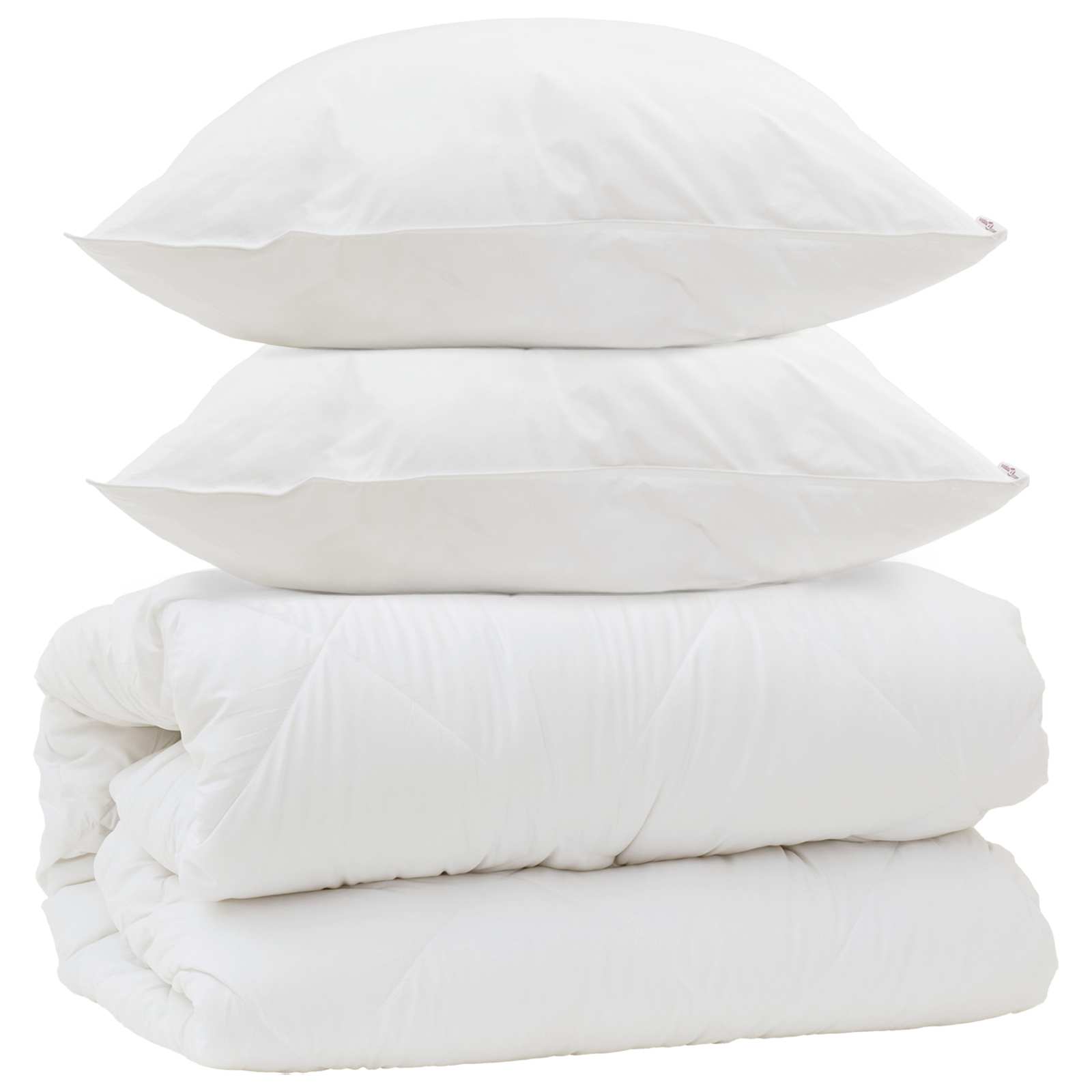 Vidaxx edredón con almohadas con almohada 3 piezas microfibra blanco