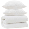 Vidaxx edredón con almohadas con almohada 3 piezas microfibra blanco