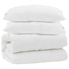 Vidaxl dekbed met kussen 3 pcs wit microfibre