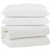 Vidaxl dekbed met kussen 3 pcs wit microfibre
