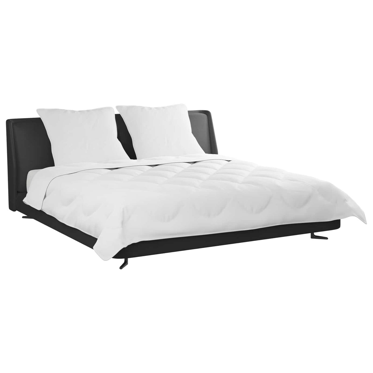 Vidaxl dekbed met kussen 3 pcs wit microfibre