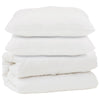 Vidaxl dekbed met kussen 3 pcs wit microfibre