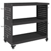 Vidaxl gereedschapswagen zwart 75 x 35 x 73 cm koudgewalst staal