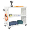 Vidaxl gereedschapswagen wit 75 x 35 x 73 cm koudgewalst staal