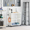 Carro de herramientas vidaxx blanco 65 x 35 x 111 cm acero laminado en frío