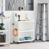 Carro de herramientas vidaxx blanco 65 x 35 x 111 cm acero laminado en frío