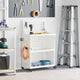 Vidaxl gereedschapswagen wit 65 x 35 x 111 cm koudgewalst staal
