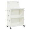 Carrello portautensili Vidaxx bianco 65 x 35 x 111 cm in acciaio laminato a freddo