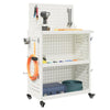 Carrello portautensili Vidaxx bianco 65 x 35 x 111 cm in acciaio laminato a freddo