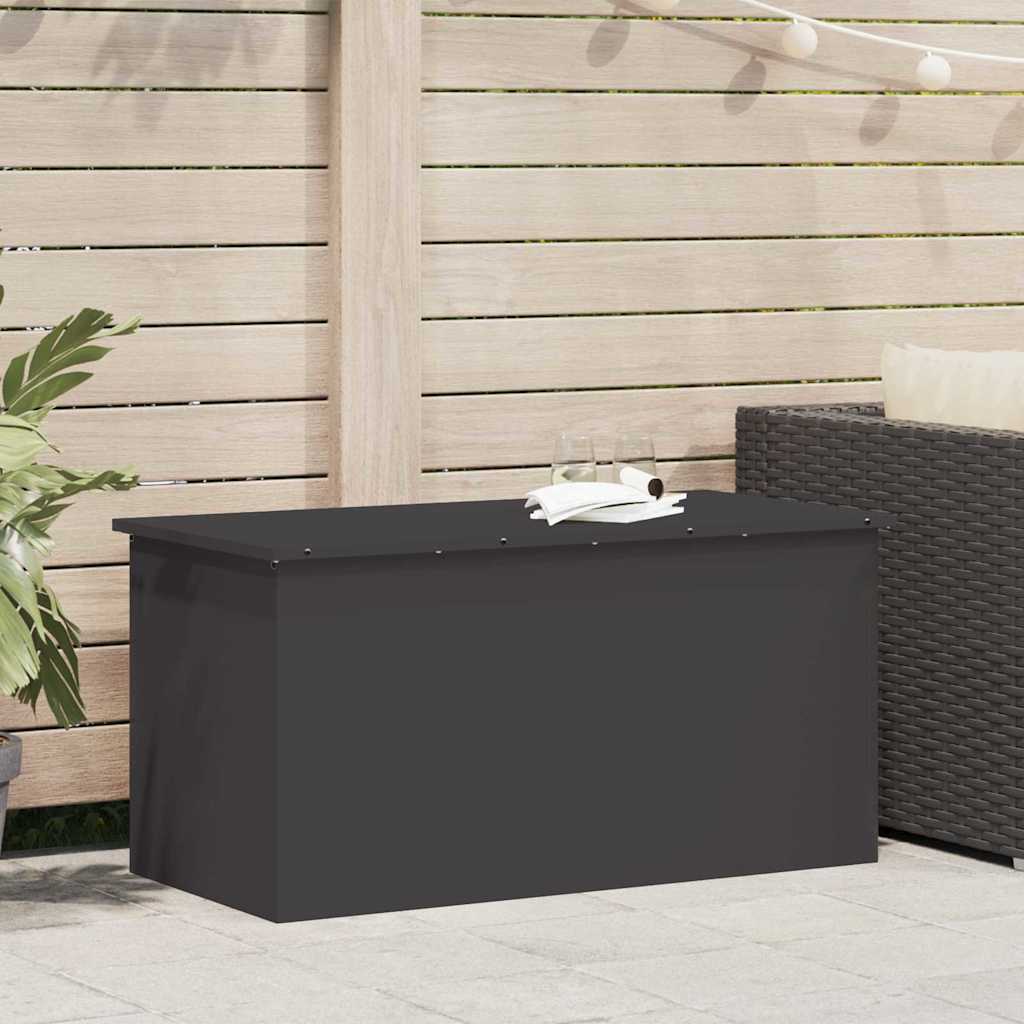 Vidaxl buitenopslagdoos zwart 100 x 50,5 x 50 cm staal