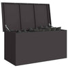 Vidaxx box portaoggetti da esterno nero 100 x 50,5 x 50 cm in acciaio