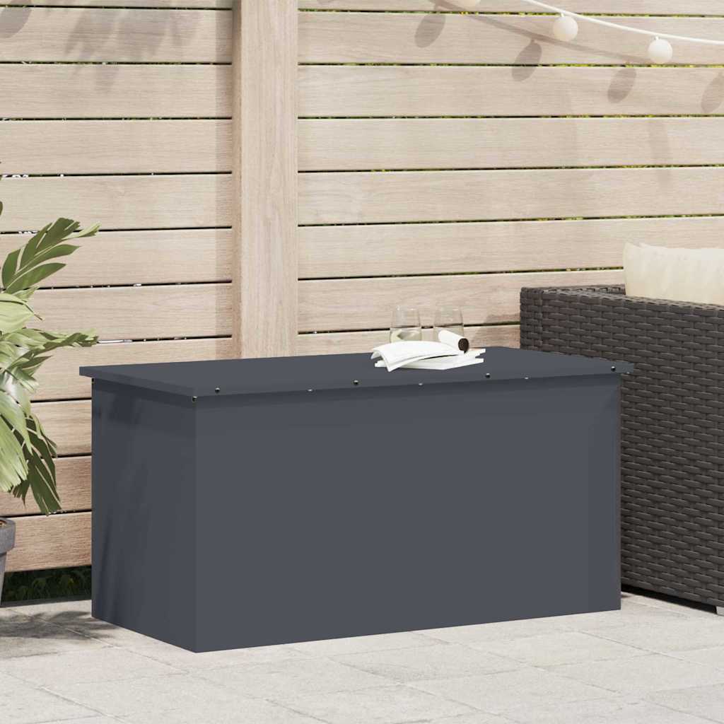 Vidaxx caja de almacenamiento exterior antracita 100 x 50,5 x 50 cm acero
