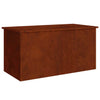 Vidaxx box portaoggetti da esterno arrugginito 100 x 50,5 x 50 cm in acciaio