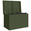 Vidaxx caja de almacenamiento de exterior con almacenamiento verde oliva 80 x 50,5 x 50 cm acero