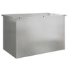 Vidaxl buitenopslagdoos zilver 80 x 50,5 x 50 cm staal