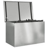 Vidaxl buitenopslagdoos zilver 80 x 50,5 x 50 cm staal