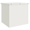 Vidaxx caja de almacenamiento para exterior blanco 55 x 50,5 x 50 cm acero