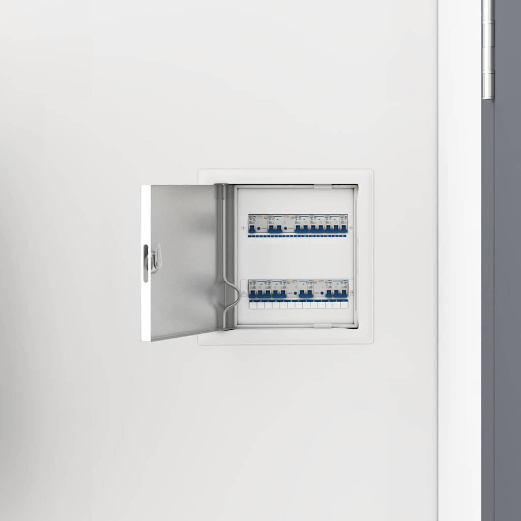 VidaXL panel de acceso 2 piezas blanco 63 x 33 x 3 cm acero