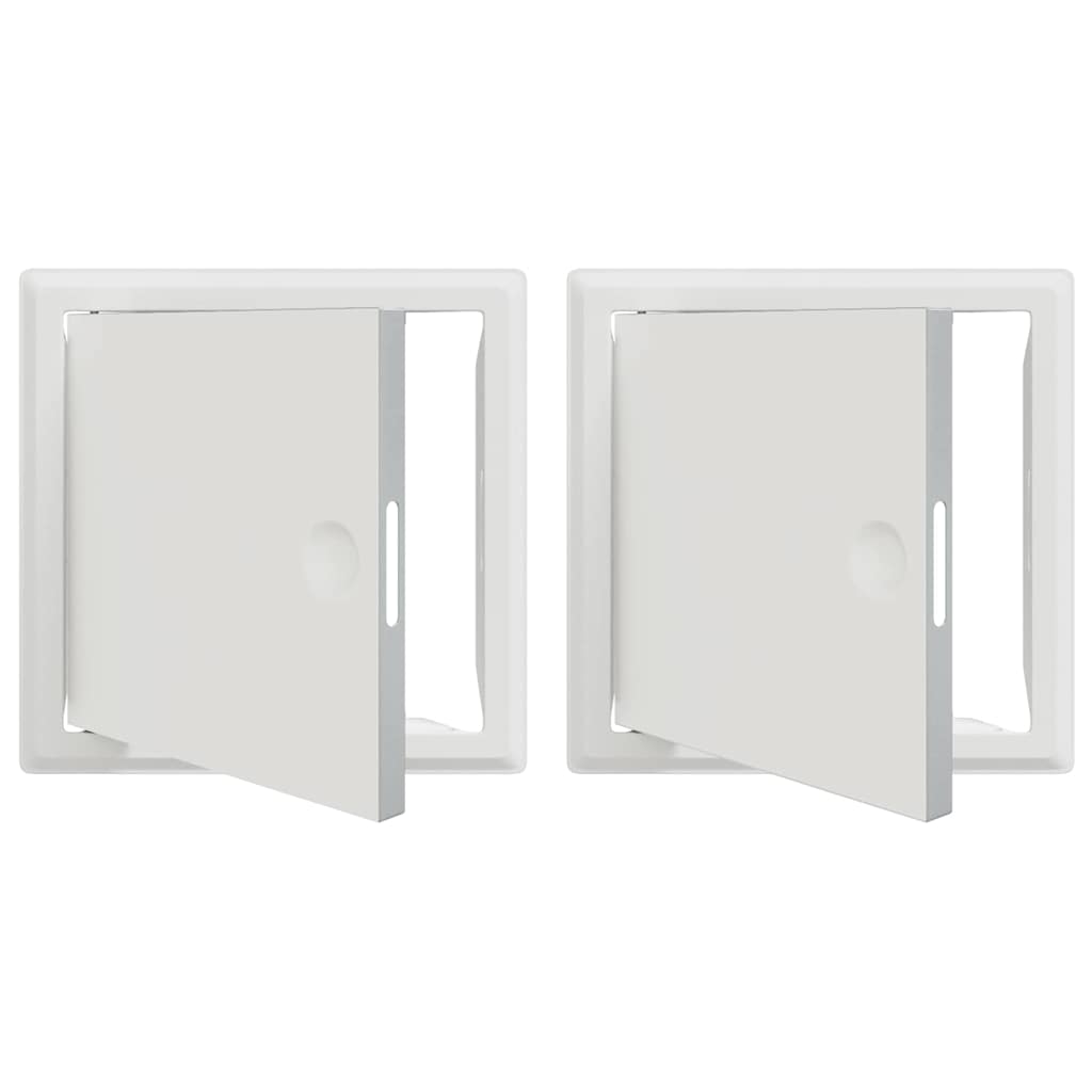 VidaXL panel de acceso 2 piezas blanco 63 x 33 x 3 cm acero