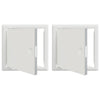 Pannello di accesso VidaXL 2 pezzi bianco 63 x 33 x 3 cm in acciaio