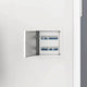 Vidaxl toegangs paneel 2 pcs wit 23 x 23 x 3 cm staal