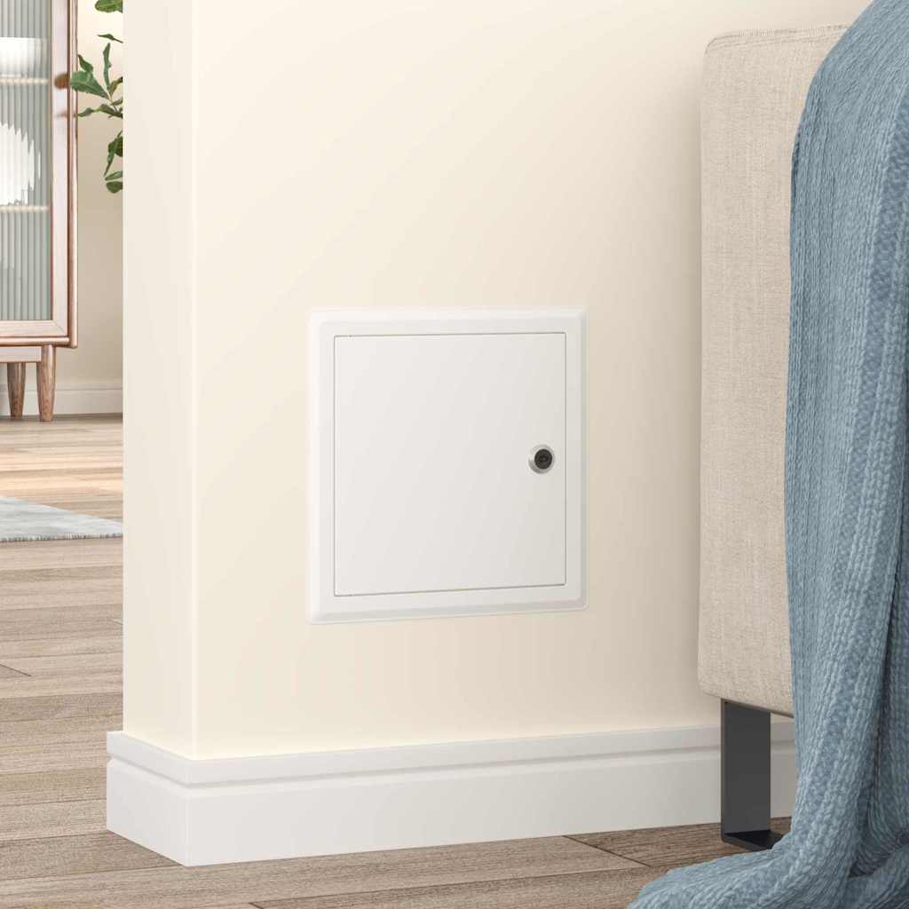 Panel de acceso VidaXL 2 piezas blanco 23 x 23 x 3 cm acero