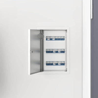Panel de acceso VidaXL blanco 33 x 23 x 3 cm acero