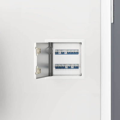 VidaXL access panel 2 pcs white 23 x 23 x 3 cm steel
