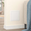 Pannello di accesso VidaXL 2 pezzi bianco 23 x 23 x 3 cm in acciaio