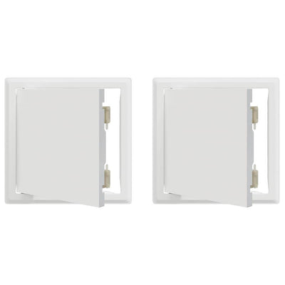 VidaXL access panel 2 pcs white 23 x 23 x 3 cm steel