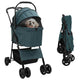 Vidaxx cochecito plegable para mascotas verde 81 x 47 x 99 cm poliéster