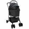 Vidaxl opvouwbare huisdierenwagen zwart 81 x 47 x 99 cm polyester