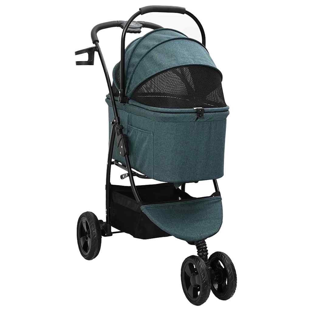 Vidaxx cochecito plegable para mascotas verde 78 x 54 x 101 cm poliéster