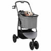 Passeggino pieghevole Vidaxx per animali grigio 78 x 54 x 101 cm poliestere
