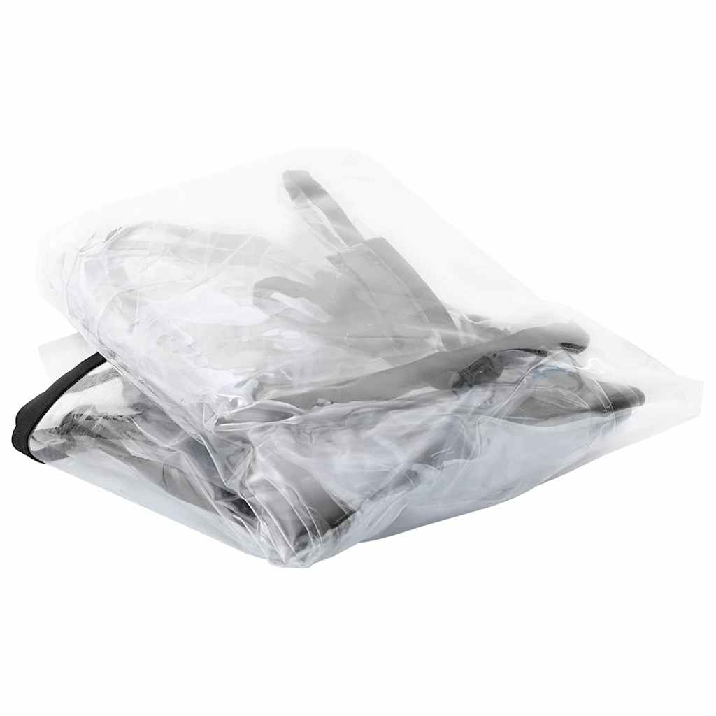 Vidaxxl funda para cochecito de mascotas con almacenamiento transparente 66 x 35 x 59 cm PVC