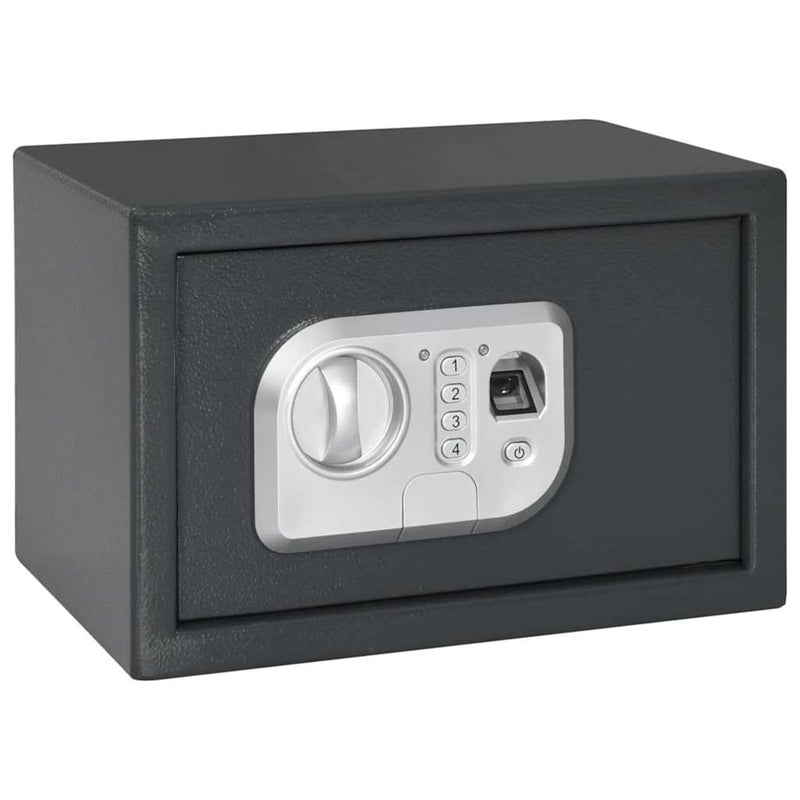 Cassaforte digitale Vidaxl con serratura grigio scuro 31 x 20 x 20 cm in acciaio