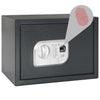 Vidaxl caja fuerte digital con cerradura gris oscuro 35 x 25 x 25 cm acero