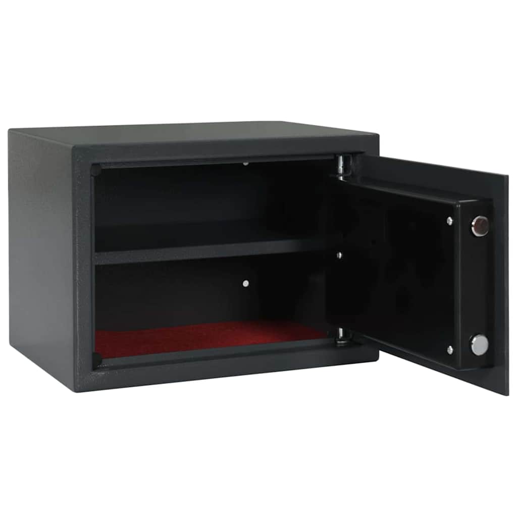 Vidaxl digitale kluis met slot donkergrijs 35 x 25 x 25 cm staal