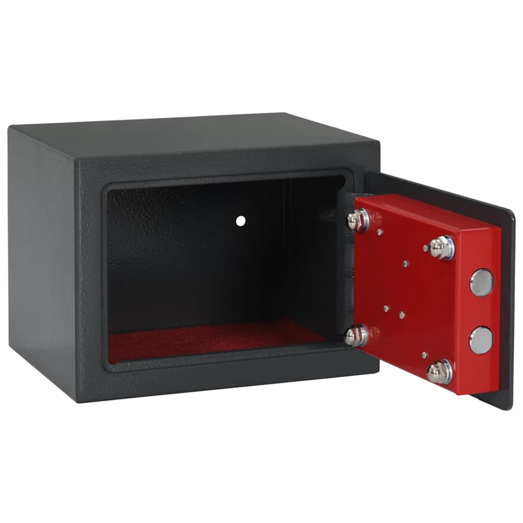 Cassetta di sicurezza Vidaxx con serratura grigio scuro 23 x 17 x 17 cm in acciaio