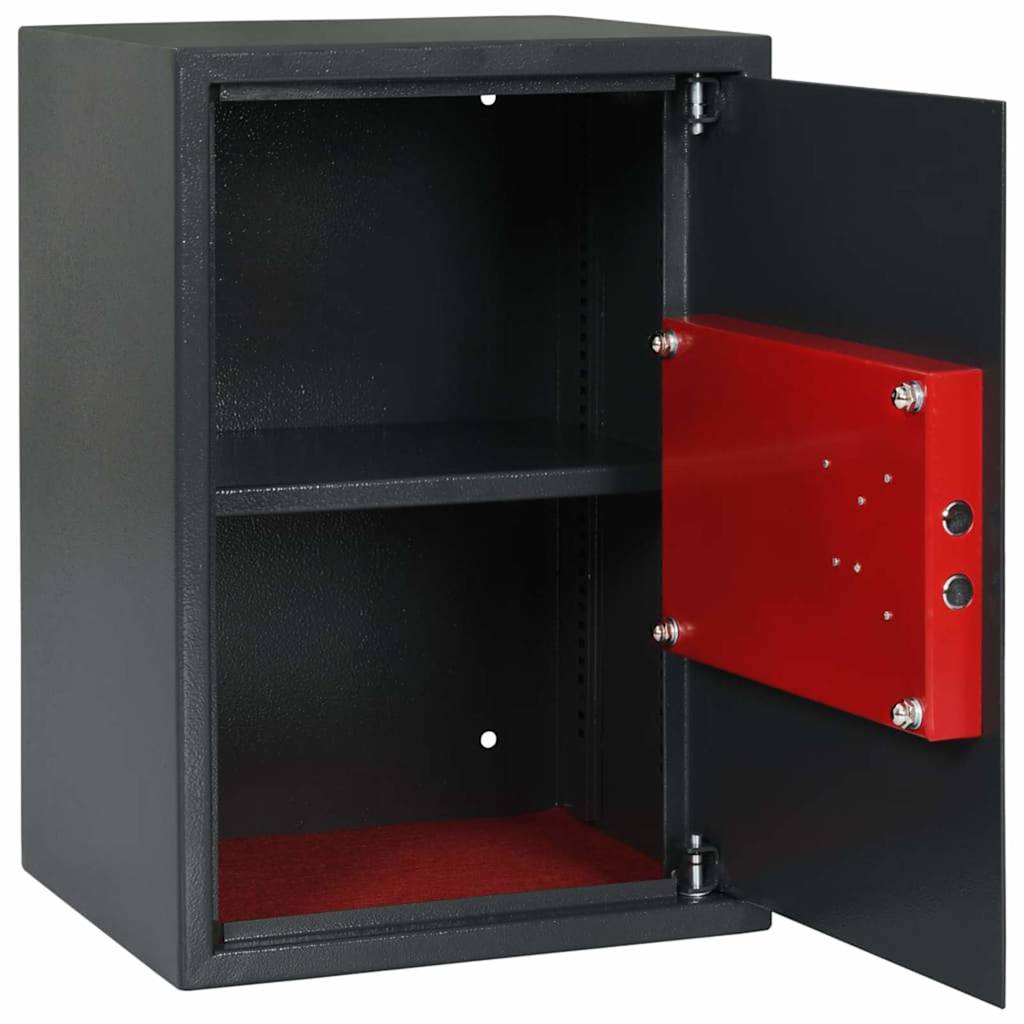 Cassetta di sicurezza Vidaxx con serratura grigio scuro 35 x 31 x 50 cm in acciaio