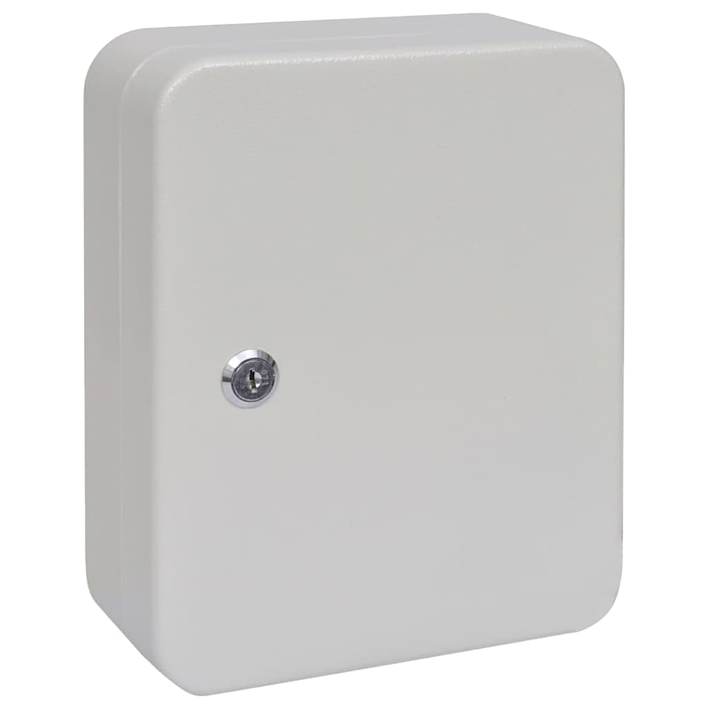 Vidaxl sleuteldoos met slot ivoor 20 x 7,5 x 25 cm staal